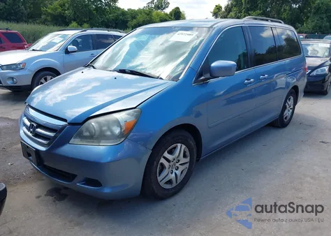 2007 Honda Odyssey Ex-L из США, поврежденный, VIN 5FNRL38707B103576